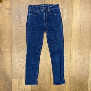 American Eagle Outfitters Women's Dark Blue Skinny Jeans